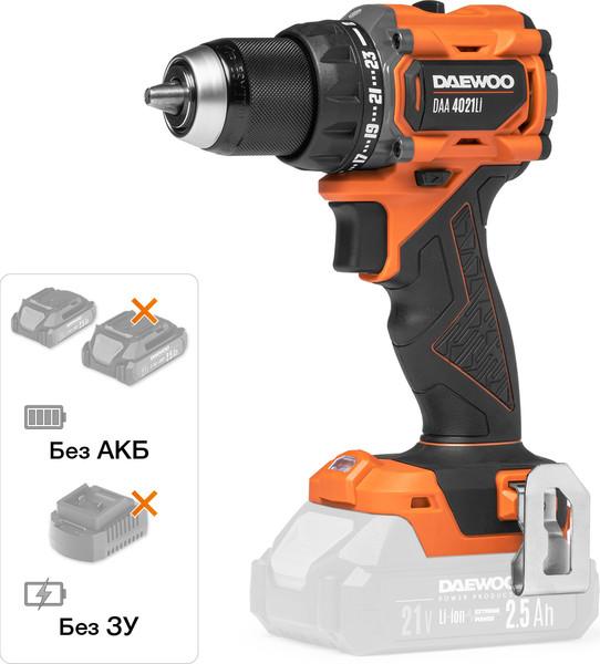Изображение товара Аккумуляторная дрель-шуруповерт Daewoo Power DAA 4021Li