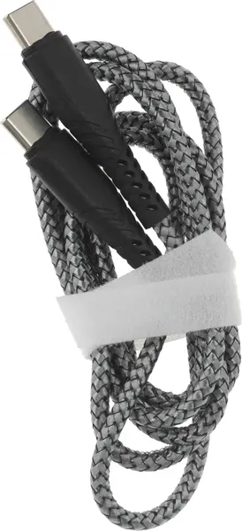 Изображение товара Кабель BoraSCO Fishbone Туре-С-Туре-С 65W Power Delivery / 52385 (1м, серый)
