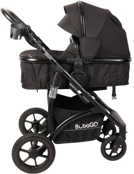 Изображение товара Детская универсальная коляска Bubago Model Zoom 3 в 1 / BG 196-1 (черный)