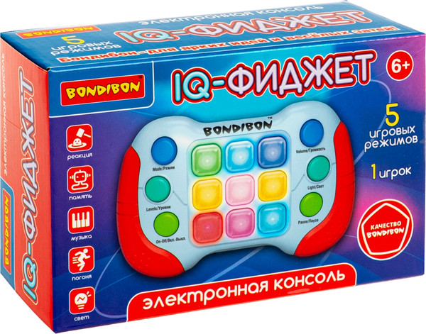 Изображение товара Развивающая игрушка Bondibon IQ-Фиджет / ВВ6516