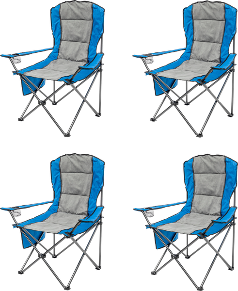 Изображение товара Комплект кресел складных Sundays ZC-CC008 (4шт, синий/серый)