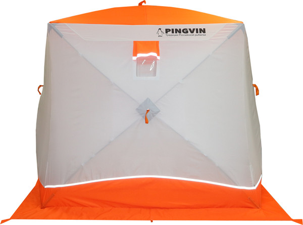 Изображение товара Палатка Пингвин Shelters Призма Brand New 200x185 Композит (белый/оранжевый)