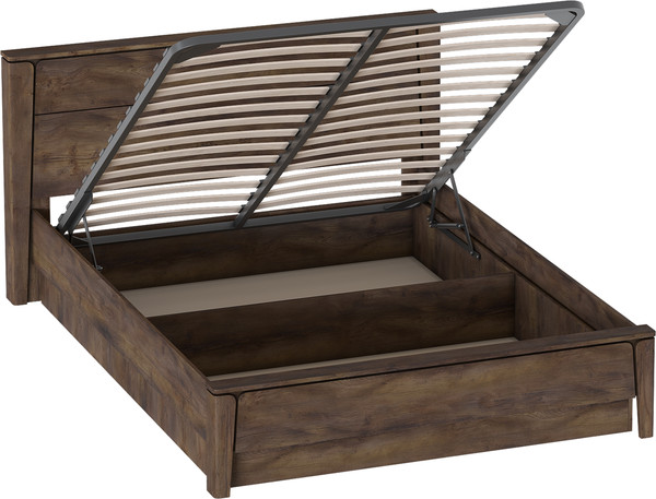 Изображение товара Двуспальная кровать Мебельград Мальта с подъемным ортопедическим основанием и ящиком 160 (таксония)