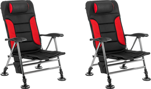 Изображение товара Комплект кресел складных Coyote HYK001 (2шт, черный/красный)