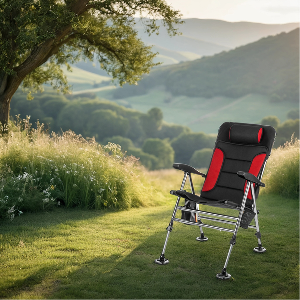 Изображение товара Комплект кресел складных Coyote HYK001 (2шт, черный/красный)