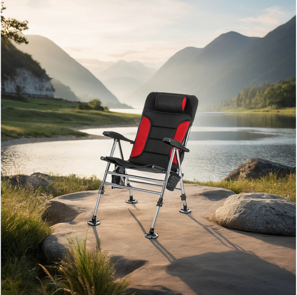 Изображение товара Комплект кресел складных Coyote HYK001 (2шт, черный/красный)