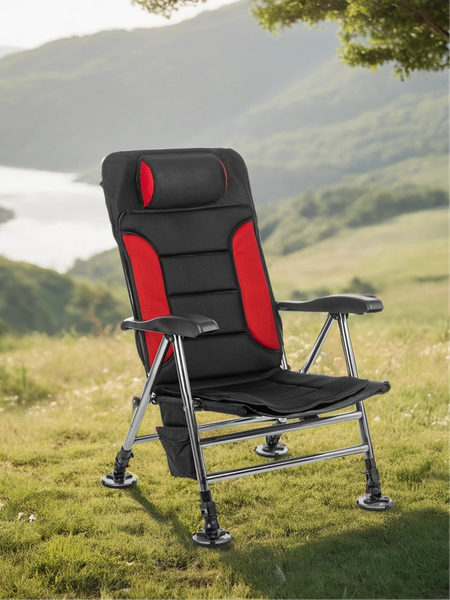 Изображение товара Комплект кресел складных Coyote HYK001 (2шт, черный/красный)