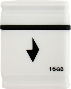 Изображение товара USB flash накопитель Gembird 16GB GFL-2.0-16mini (белый)