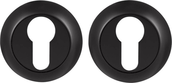 Изображение товара Накладка на цилиндр Ajax furniture ET.R.JR54 BL-24 (черная)