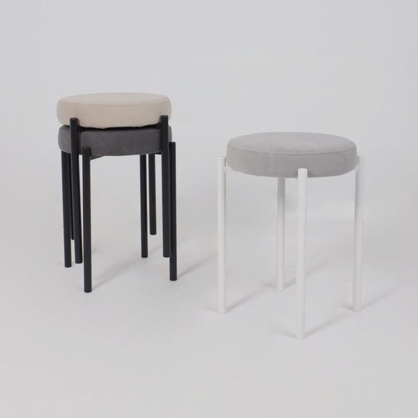 Изображение товара Табурет Мамадома BOB (b20 Silver Lux\белый)