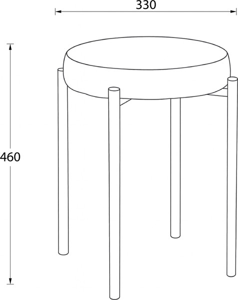 Изображение товара Табурет Мамадома BOB (b20 Silver Lux\белый)