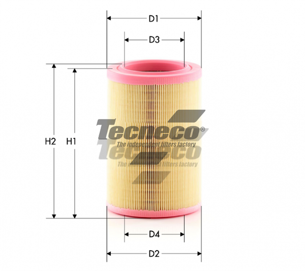 Изображение товара Воздушный фильтр TECNECO AR2074