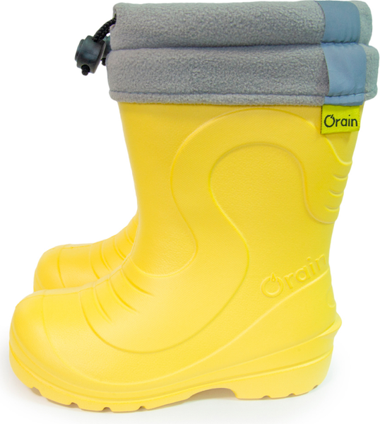 Изображение товара Резиновые сапоги детские O'rain 38(СЕ)220УФ (р.33-34, желтый/серый)