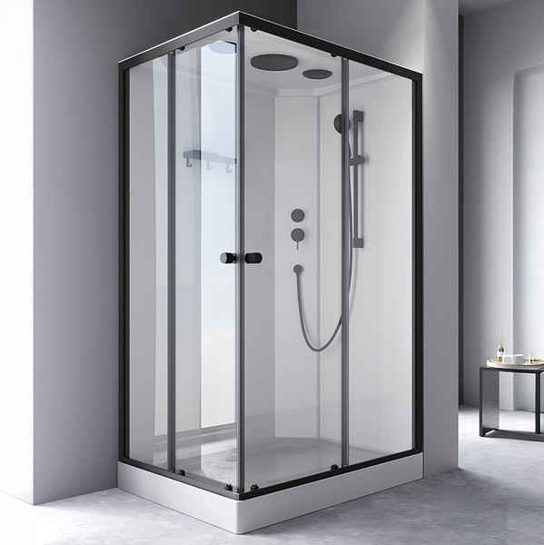 Изображение товара Душевая кабина AM.PM X-Joy 120x90 / W94C-403-12090BT (черный матовый/прозрачное стекло)