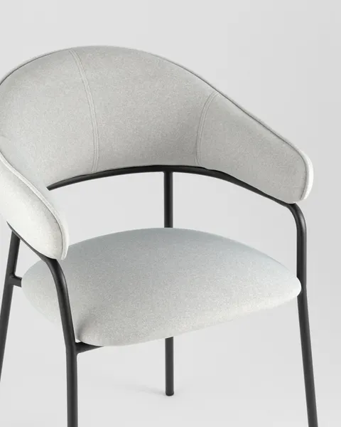 Изображение товара Стул Stool Group Leya / DX-2548 Mohair-151 (светло-серый )