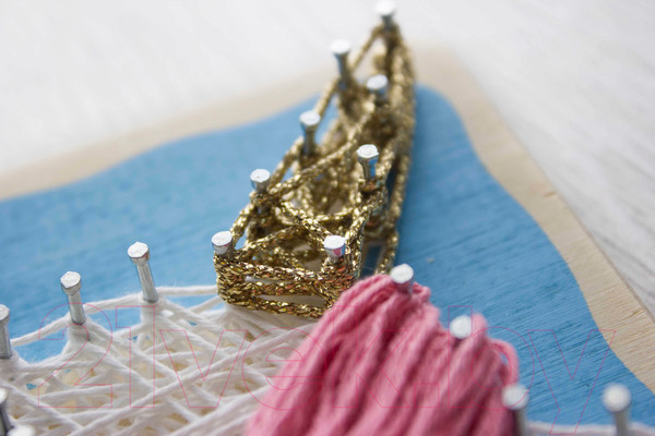 Изображение товара Набор для творчества «изонить» Woody Цвик-арт Единорог Цветочек / 02451