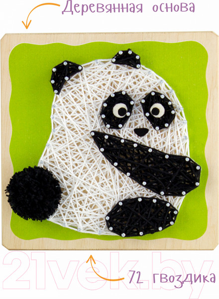 Изображение товара Набор для творчества «изонить» Woody Цвик-арт Панда / 02444