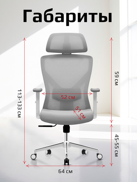 Изображение товара Кресло офисное Evolution ErgoLine 2 (серый)