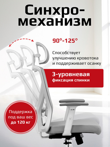 Изображение товара Кресло офисное Evolution ErgoLine 2 (серый)