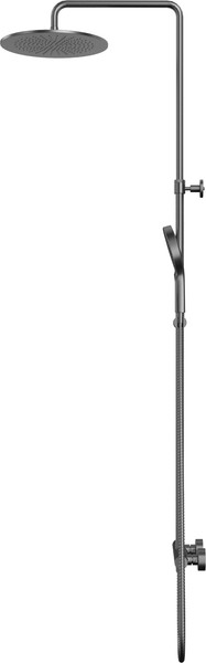 Изображение товара Душевая система со смесителем Whitecross Y1244TOPGM (оружейная сталь)