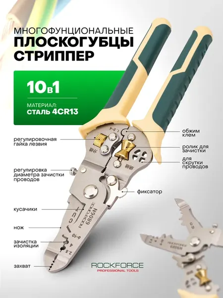 Изображение товара Плоскогубцы RockForce RF-6806N (62995)