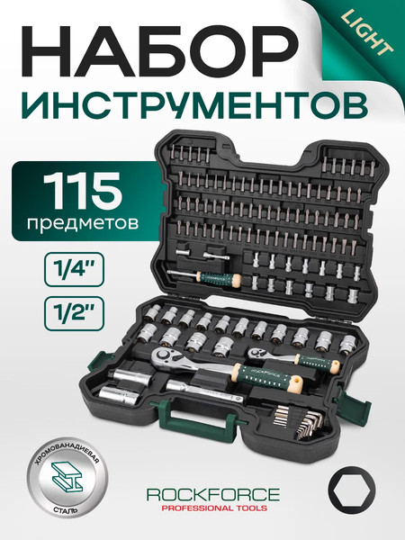 Изображение товара Универсальный набор инструментов RockForce RF LIGHT-41151-5 (63015)