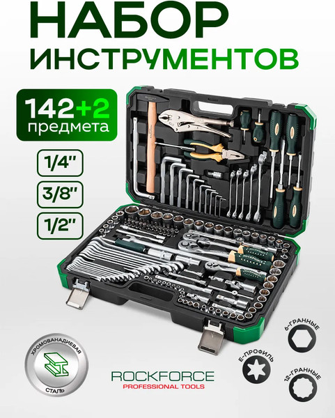 Изображение товара Универсальный набор инструментов RockForce RF-41421+2 (63203)