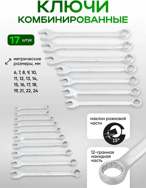Изображение товара Универсальный набор инструментов RockForce RF-42022+2 (63205)