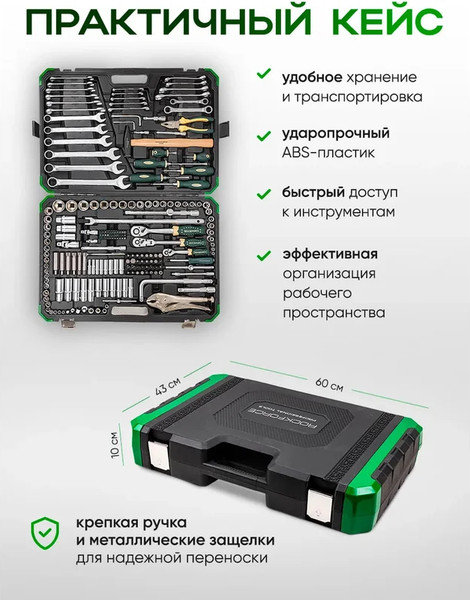 Изображение товара Универсальный набор инструментов RockForce RF-42022+2 (63205)