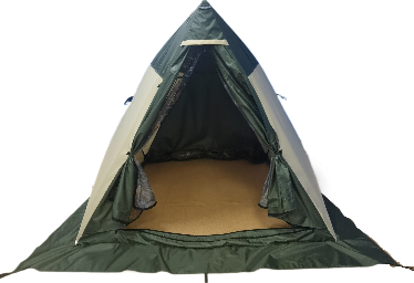 Изображение товара Палатка Пингвин Shelters Всесезонная двускатная 200x190 / 11752 (хаки/бежевый)