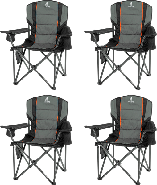 Изображение товара Комплект кресел складных Coyote HKC-1146L (4шт, серый/черный)