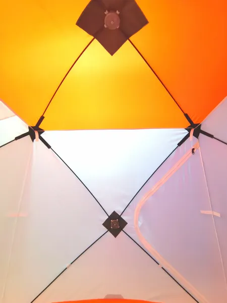 Изображение товара Палатка Пингвин Shelters MrFisher 2.0x2.0 2-слойная (белый/оранжевый)