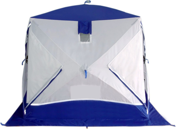 Изображение товара Палатка Пингвин Shelters Призма Премиум 1-слойная 215x215 Композит (белый/синий)
