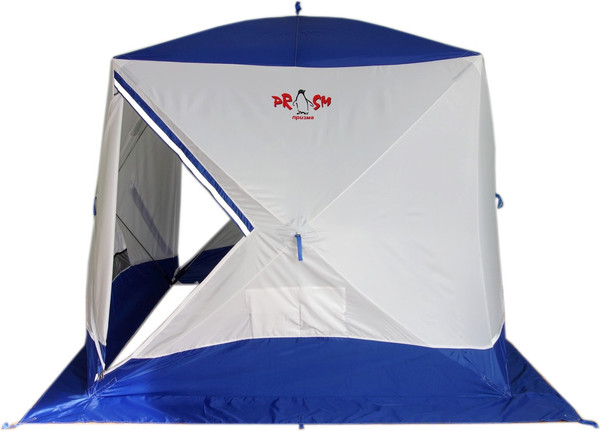 Изображение товара Палатка Пингвин Shelters Призма Премиум 1-слойная 215x215 Композит (белый/синий)