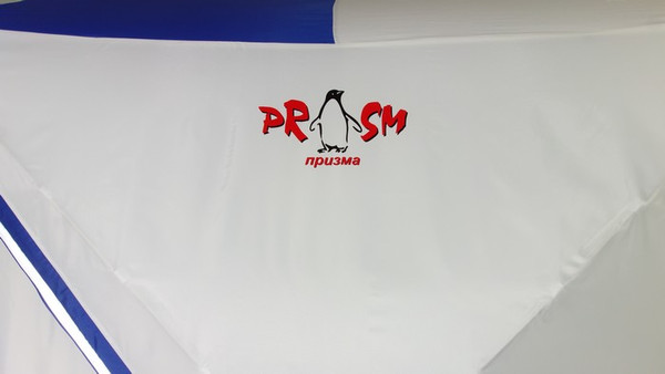 Изображение товара Палатка Пингвин Shelters Призма Премиум 2-слойная 215x215 Композит (белый/синий)