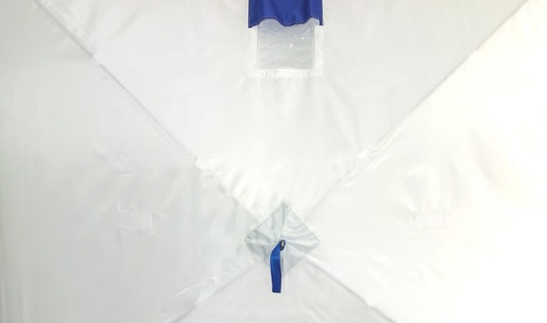 Изображение товара Палатка Пингвин Shelters Призма Премиум 2-слойная 215x215 Композит (белый/синий)