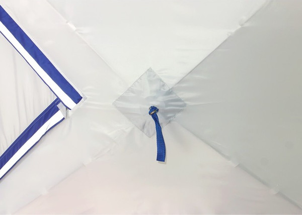 Изображение товара Палатка Пингвин Shelters Призма Премиум 2-слойная 215x215 Композит (белый/синий)