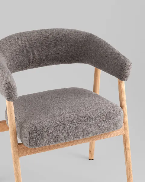 Изображение товара Стул Stool Group  Zubo / DM4729-1 OTE-Q-456 (с деревянными ножками, темно-серый)