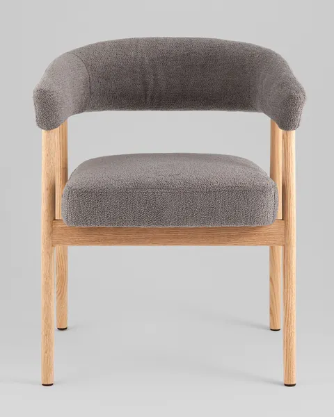 Изображение товара Стул Stool Group  Zubo / DM4729-1 OTE-Q-456 (с деревянными ножками, темно-серый)