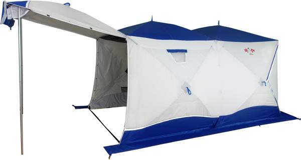Изображение товара Палатка Пингвин Shelters Big Twin 2-слойная 400x215 Композит (белый/синий)