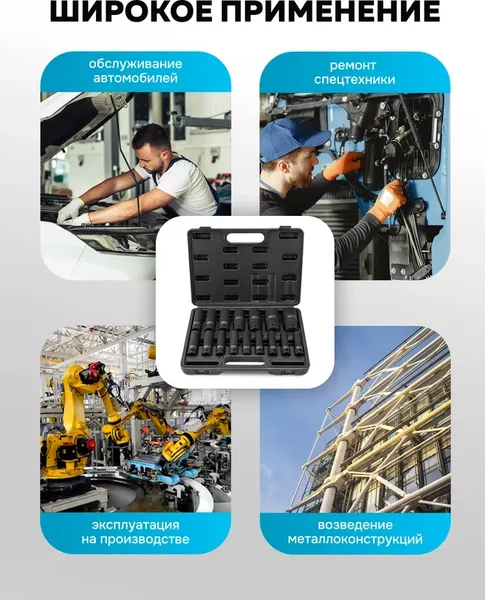 Изображение товара Набор головок слесарных Sigmatool 4167-5MPB (62992)