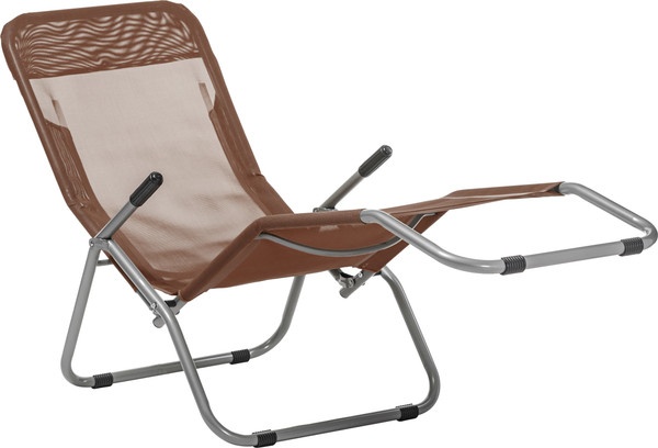 Изображение товара Складной шезлонг Sundays ZC-CL005-1 (коричневый)