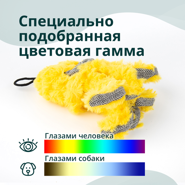 Изображение товара Игрушка для собак MPG brands Elder Club Медуза / WB27155-VA (желтый)