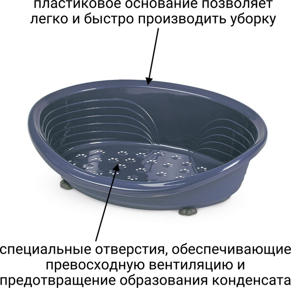 Изображение товара Лежанка для животных MPS Straka 50 / S02070200 (синий)