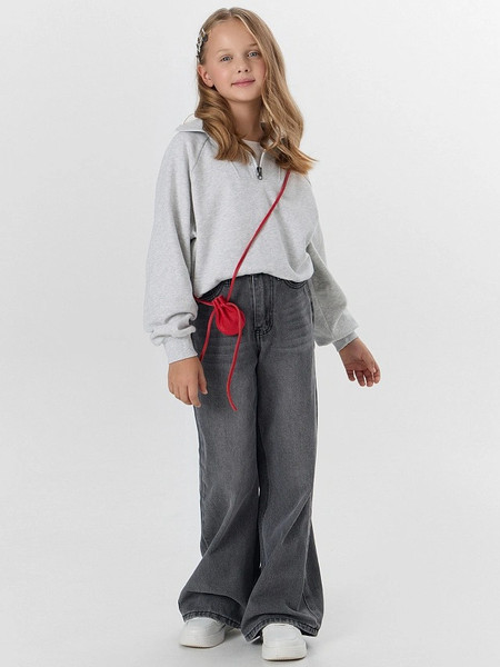 Изображение товара Свитшот детский Mark Formelle 127970 (р.128-64, серый меланж 4306-А)