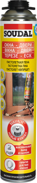 Изображение товара Пена монтажная Soudal Окна Двери 65 (820мл)