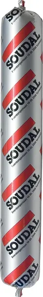 Изображение товара Герметик силиконовый Soudal Silirub 2F (600мл, черный)