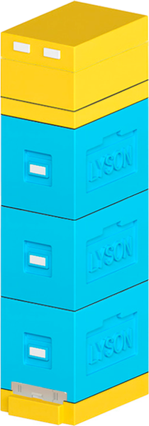 Изображение товара Улей Lyson Дадан На 6 Рамок / WDD114WG (неокрашенный/серый)