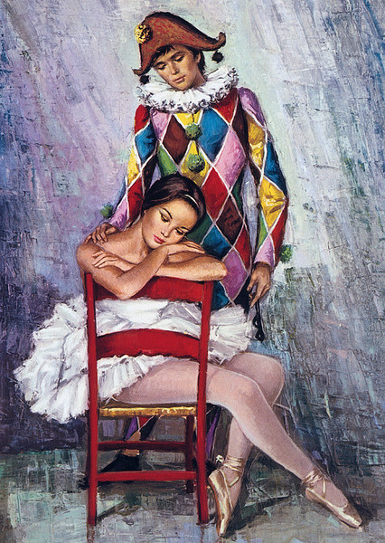 Изображение товара Пазл Step Puzzle Арлекин и балерина. Юбилейная коллекция (1000эл)