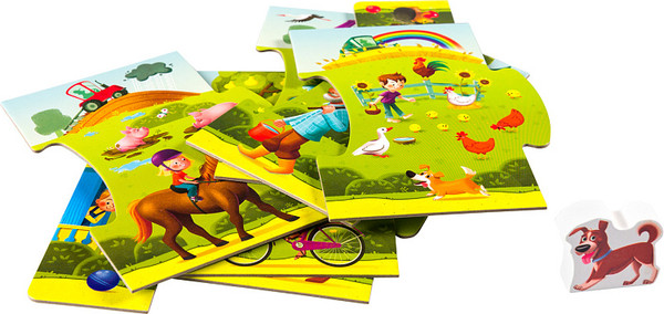 Изображение товара Развивающая игра Step Puzzle Story Puzzle. Деревня